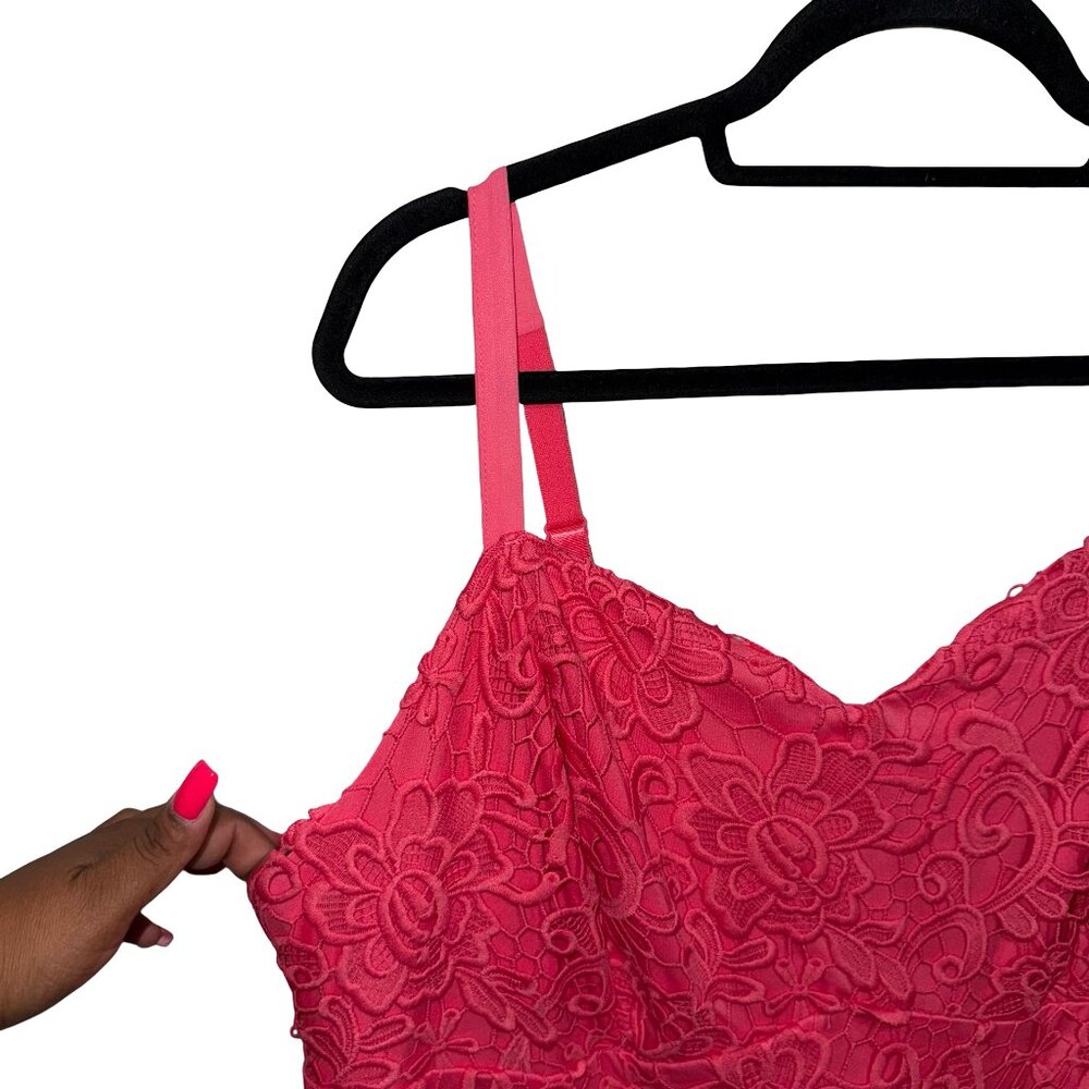 TORRID Midi Crochet Lace Sweetheart Dress Sz 2 NWT - Picture 5 of 16